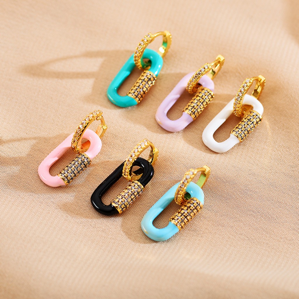 Stainless steel hoop earrings