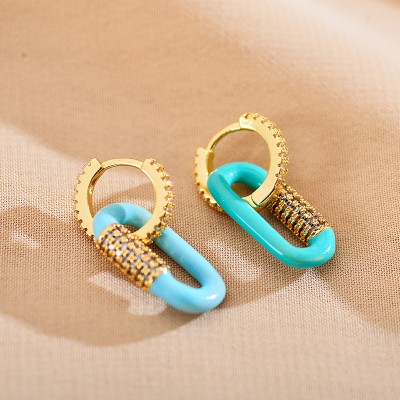 Stainless steel hoop earrings