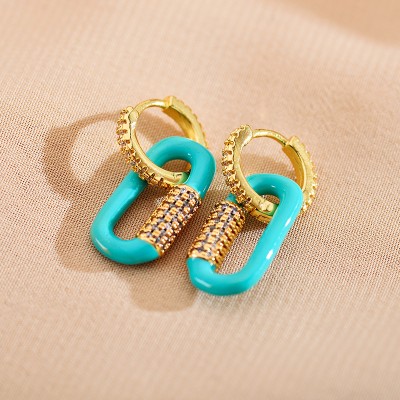 Stainless steel hoop earrings