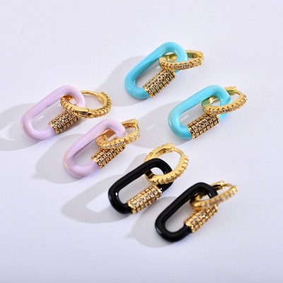Stainless steel hoop earrings