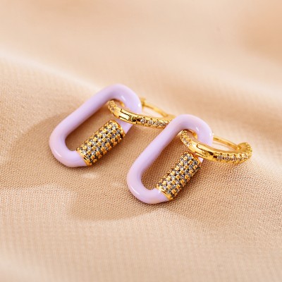 Stainless steel hoop earrings