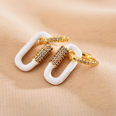 Stainless steel hoop earrings