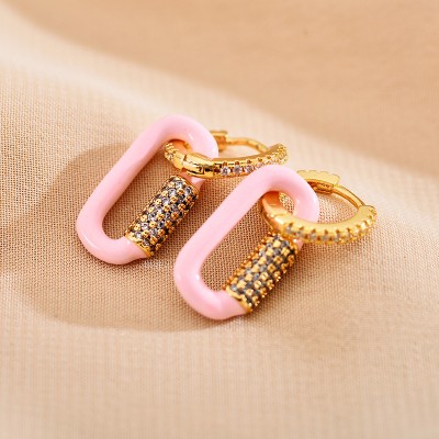 Stainless steel hoop earrings