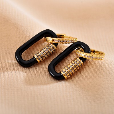 Stainless steel hoop earrings