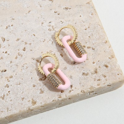 Stainless steel hoop earrings