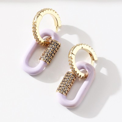 Stainless steel hoop earrings