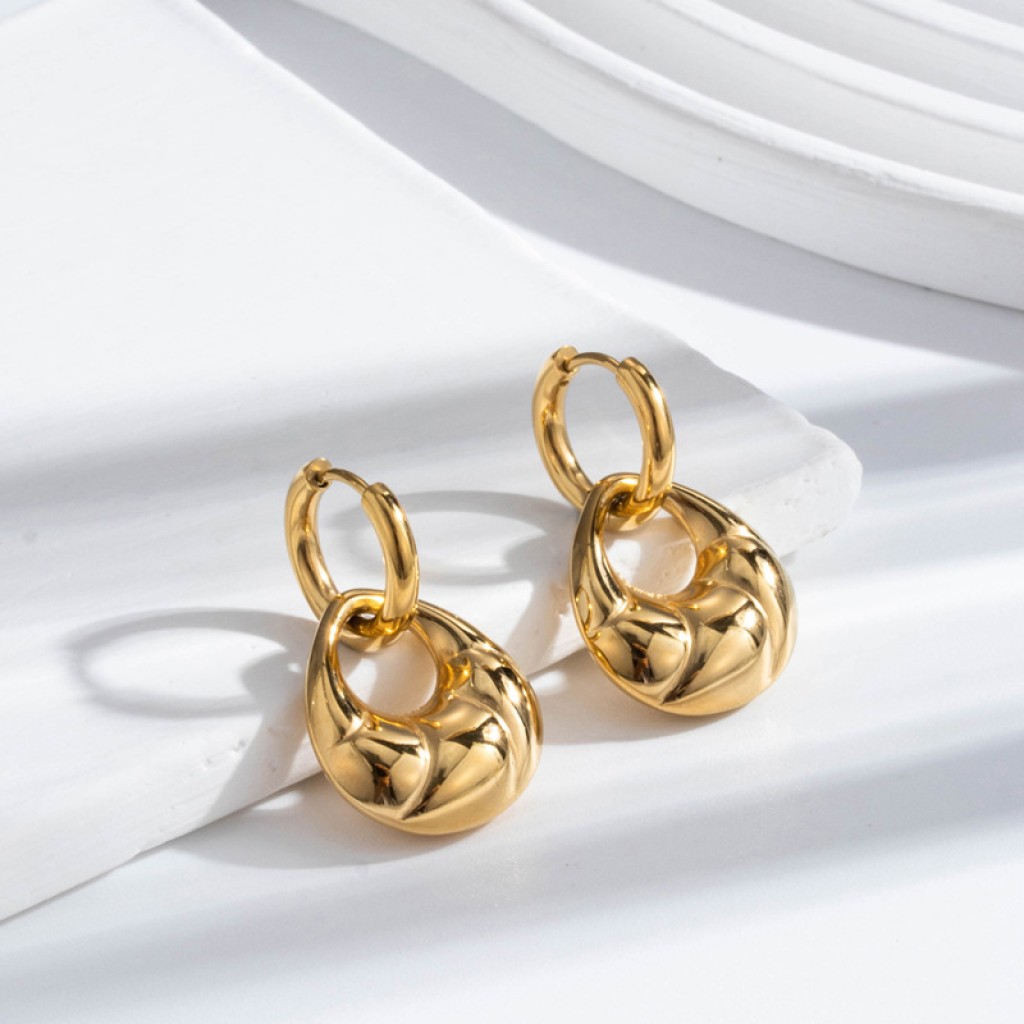 Stainless steel hoop earrings