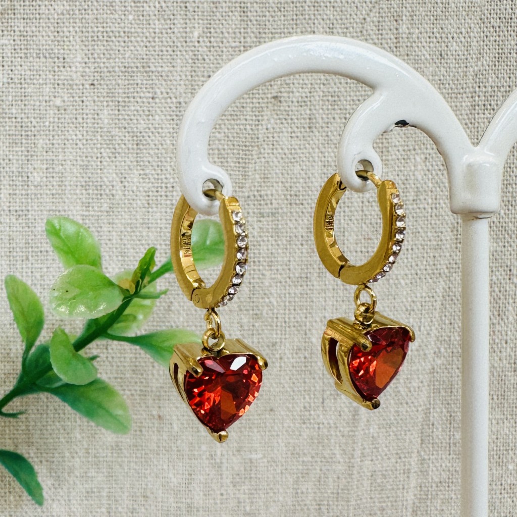Stainless steel hoop earrings