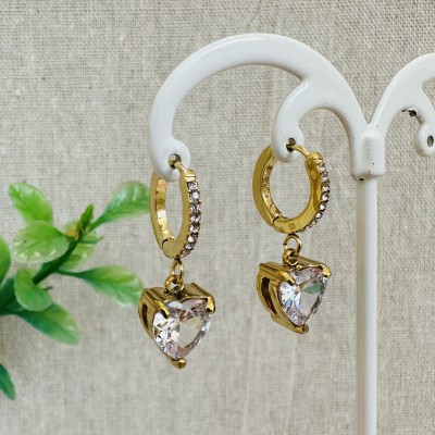 Stainless steel hoop earrings