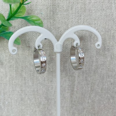 Stainless steel hoop earrings