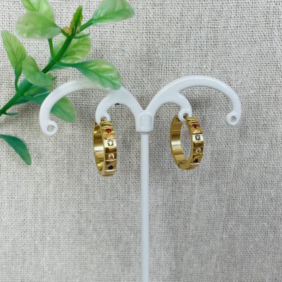 Stainless steel hoop earrings