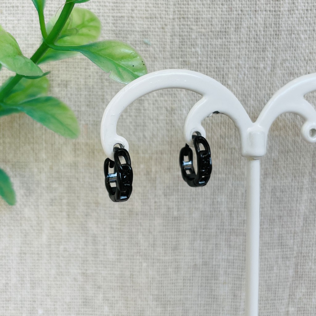 Stainless steel hoop earrings