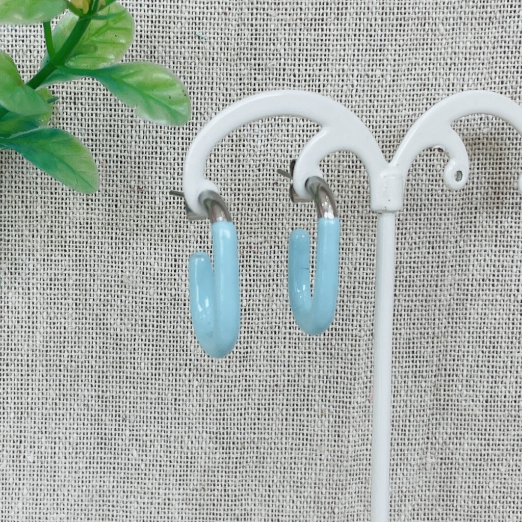 Stainless steel hoop earrings