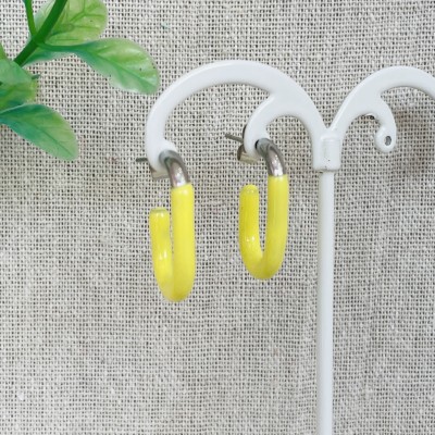 Stainless steel hoop earrings