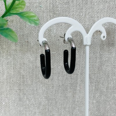 Stainless steel hoop earrings
