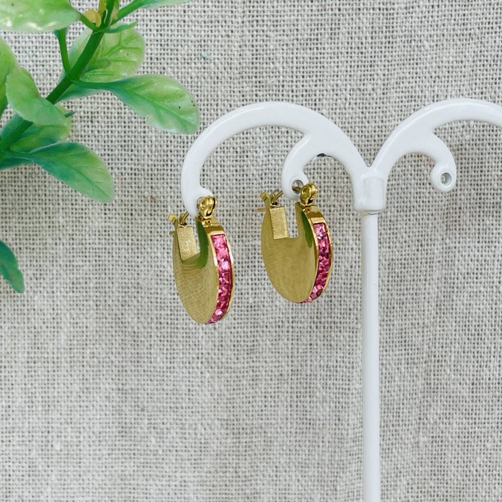 Stainless steel hoop earrings