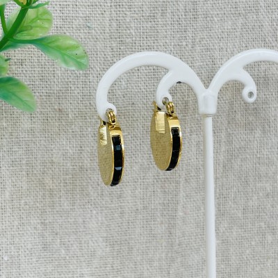 Stainless steel hoop earrings