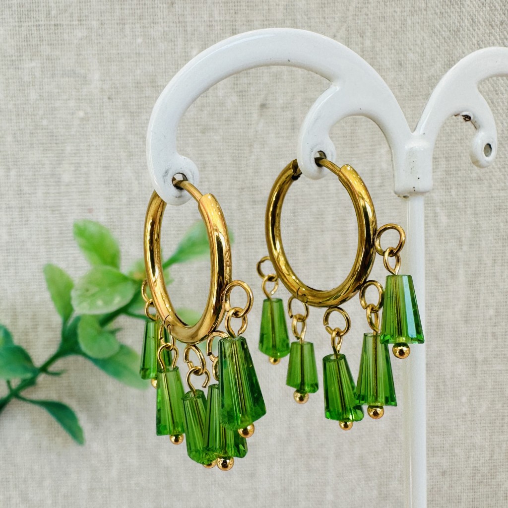 Stainless steel hoop earrings