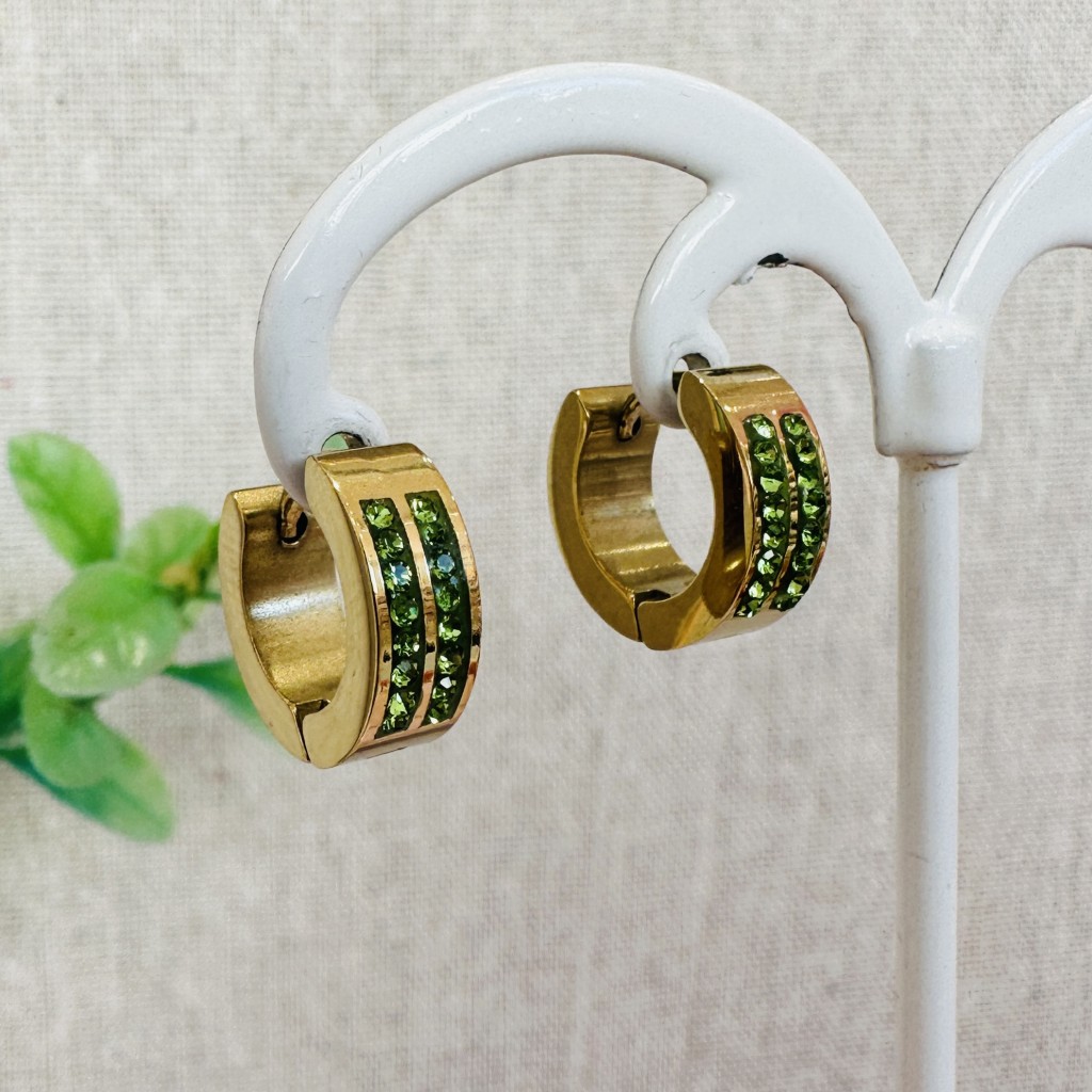 Stainless steel hoop earrings
