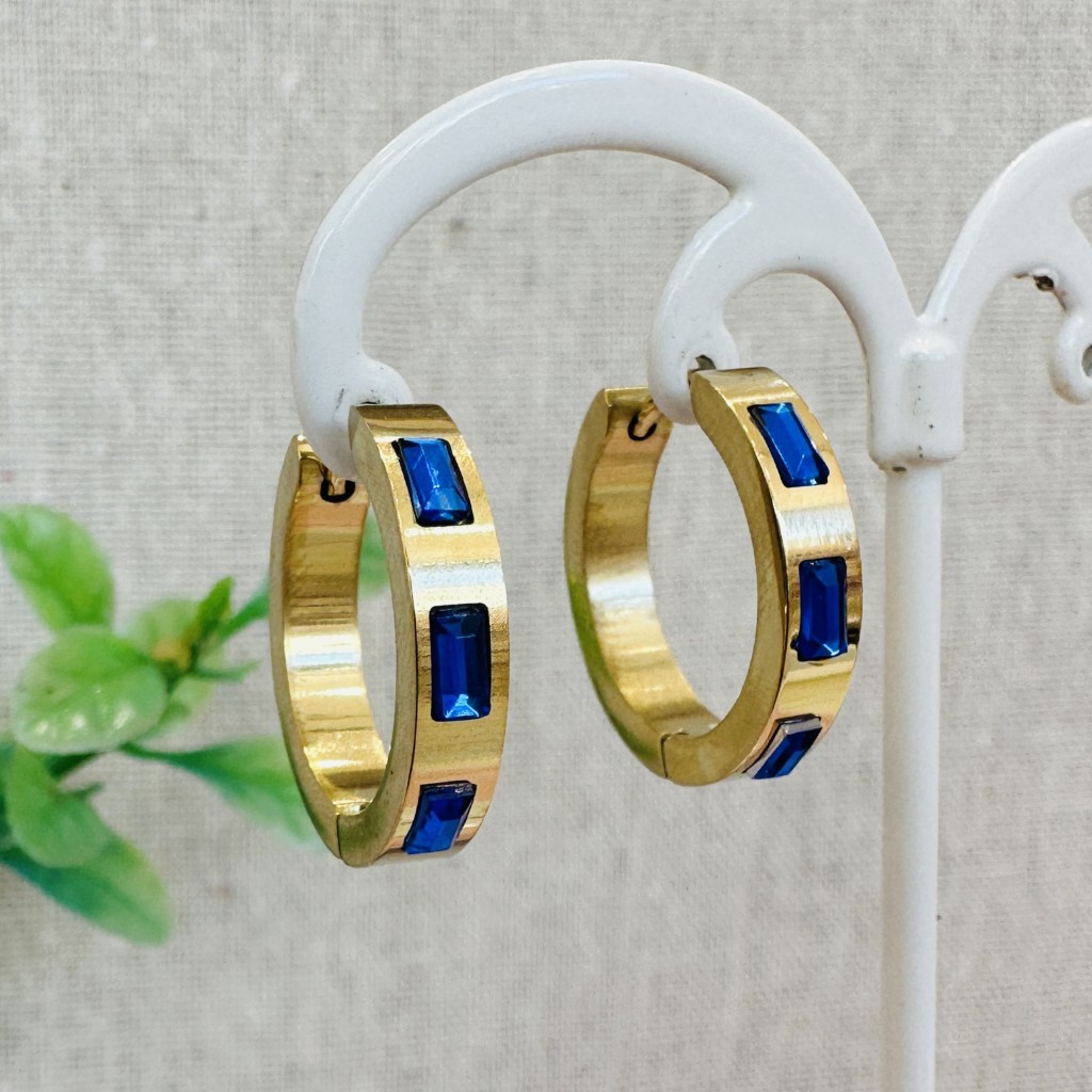 Stainless steel hoop earrings