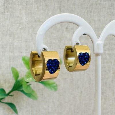 Stainless steel hoop earrings