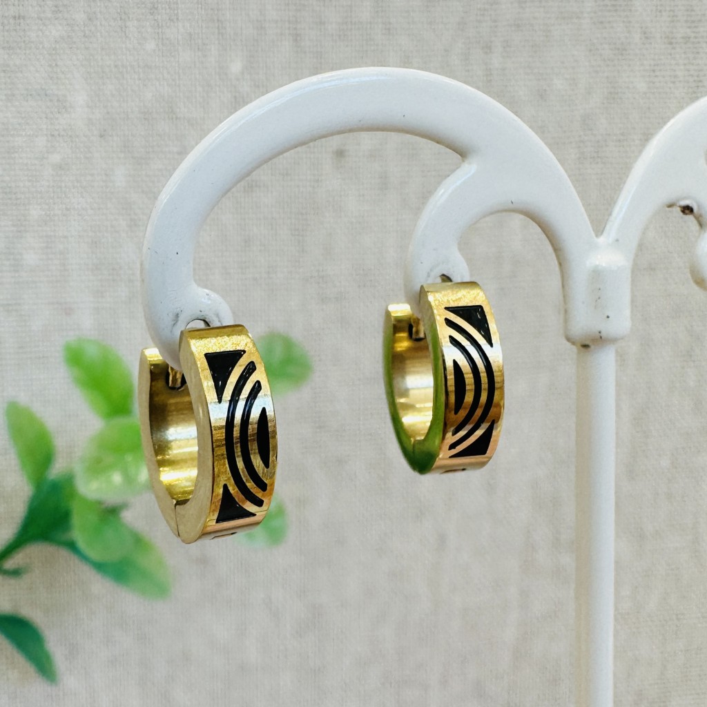 Stainless steel hoop earrings