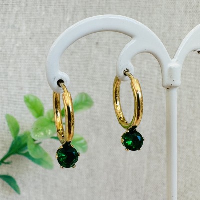 Stainless steel hoop earrings