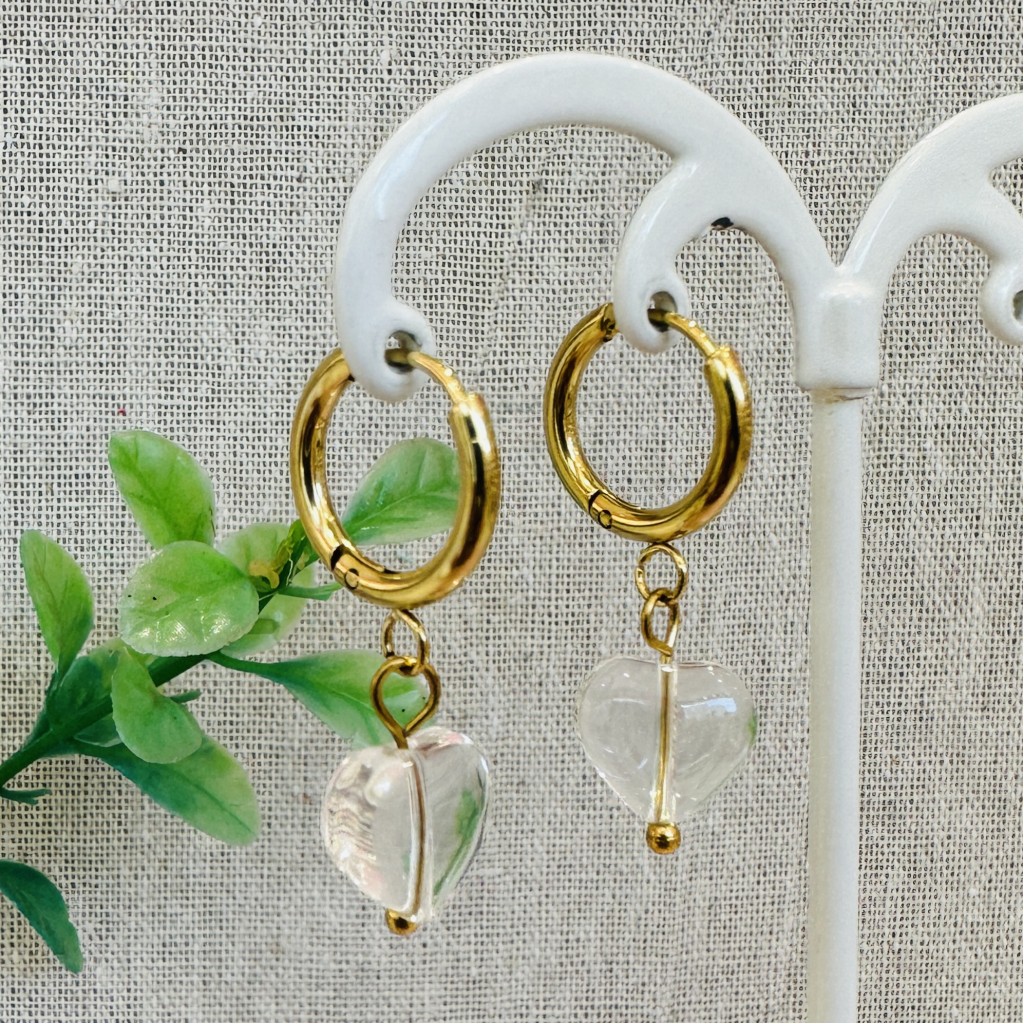 Stainless steel hoop earrings