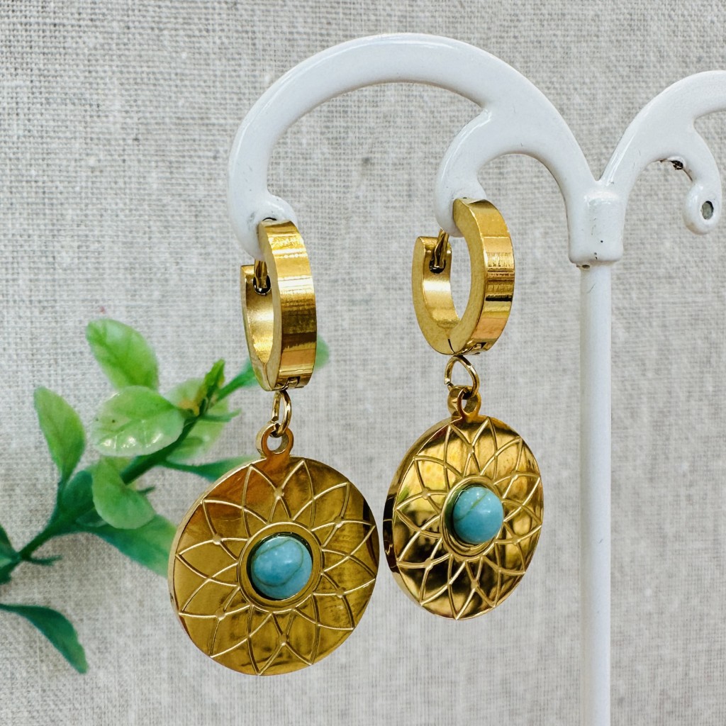 Stainless steel hoop earrings