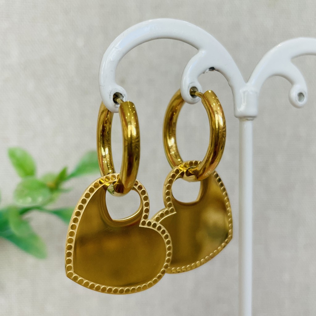 Stainless steel hoop earrings