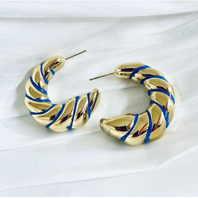 Stainless steel hoop earrings