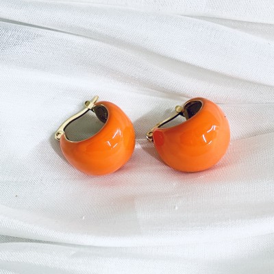 Stainless steel hoop earrings