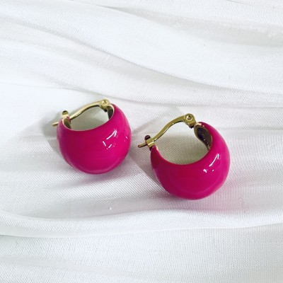 Stainless steel hoop earrings