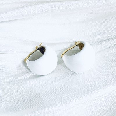 Stainless steel hoop earrings