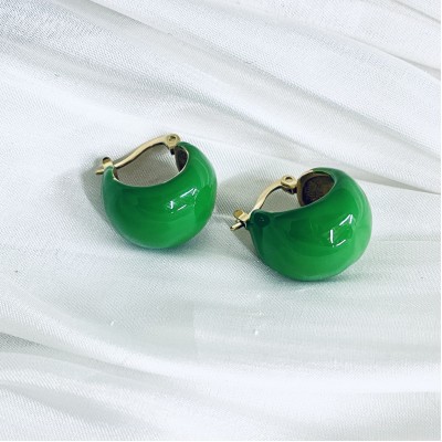 Stainless steel hoop earrings
