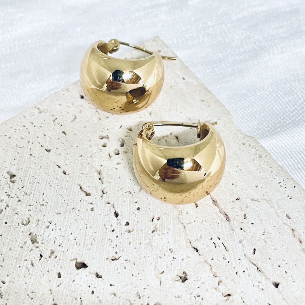 Stainless steel hoop earrings