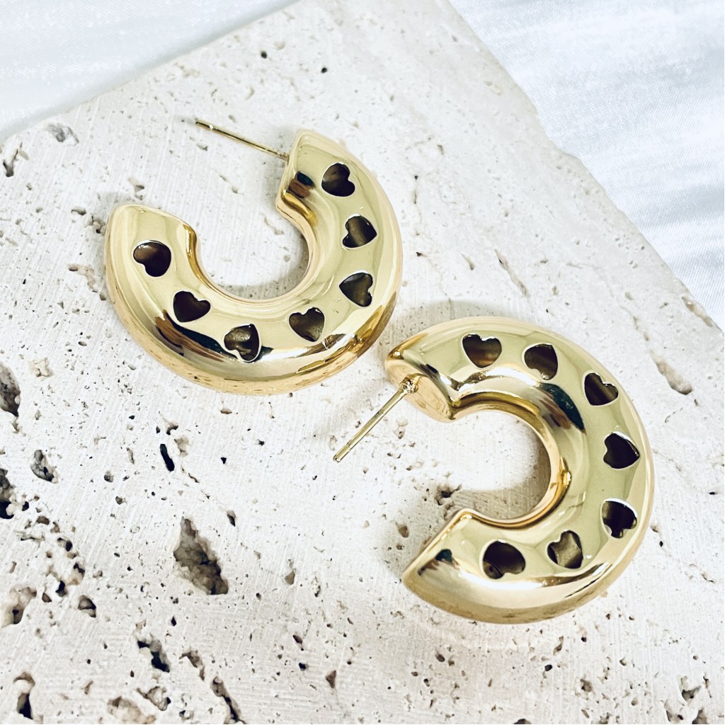 Stainless steel hoop earrings