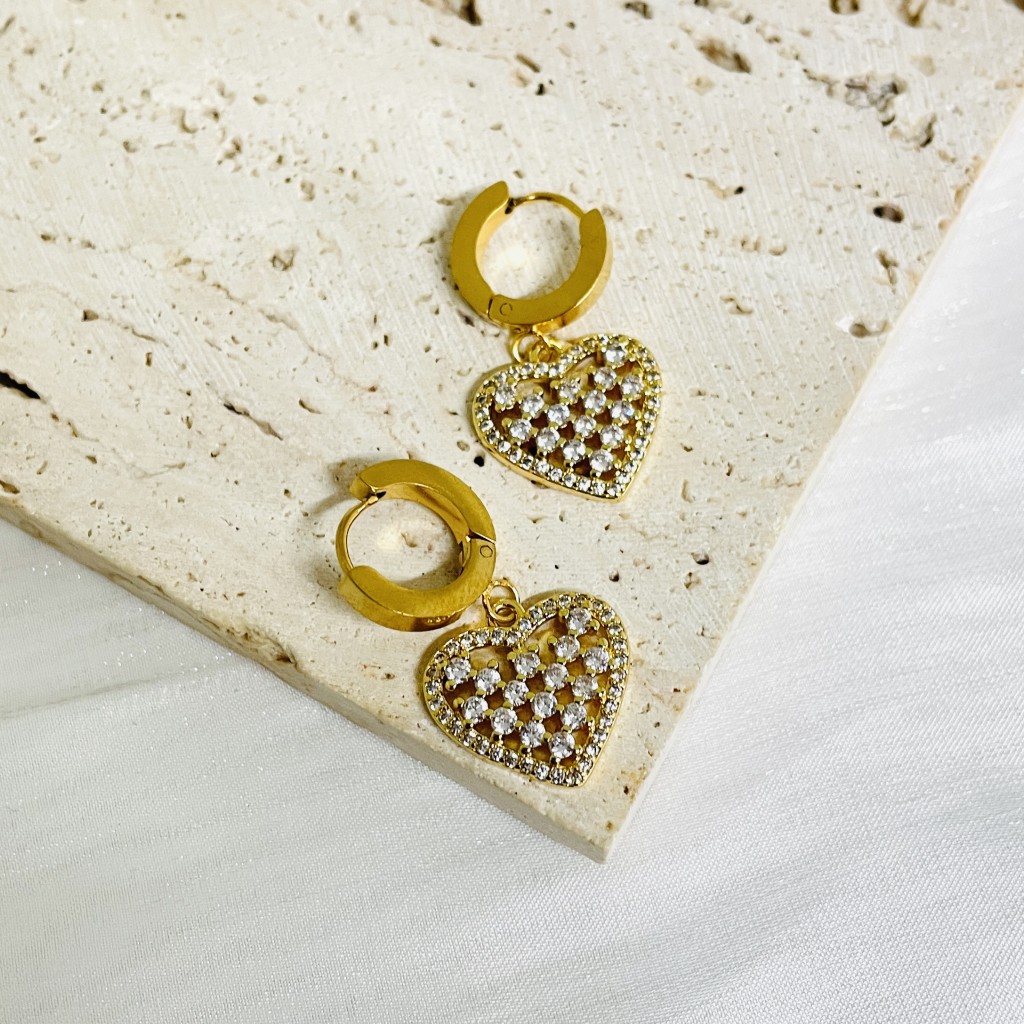 Stainless steel hoop earrings