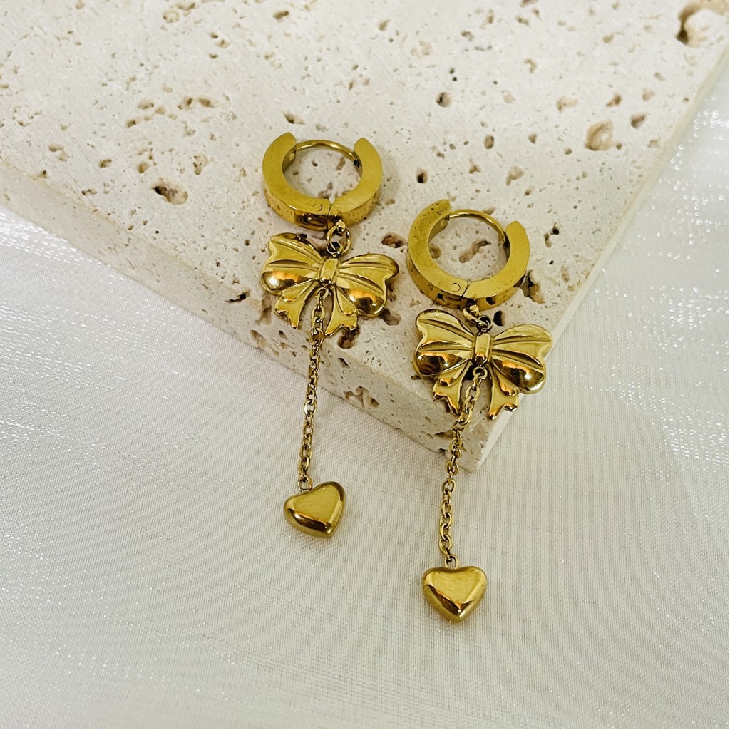 Stainless steel hoop earrings