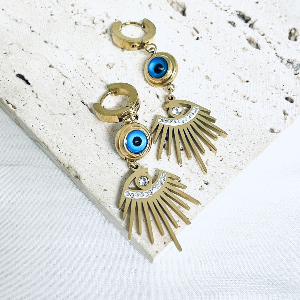 Stainless steel hoop earrings