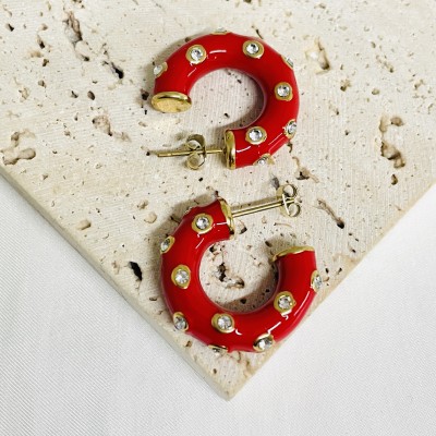 Stainless steel hoop earrings