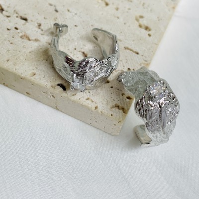 Stainless steel hoop earrings
