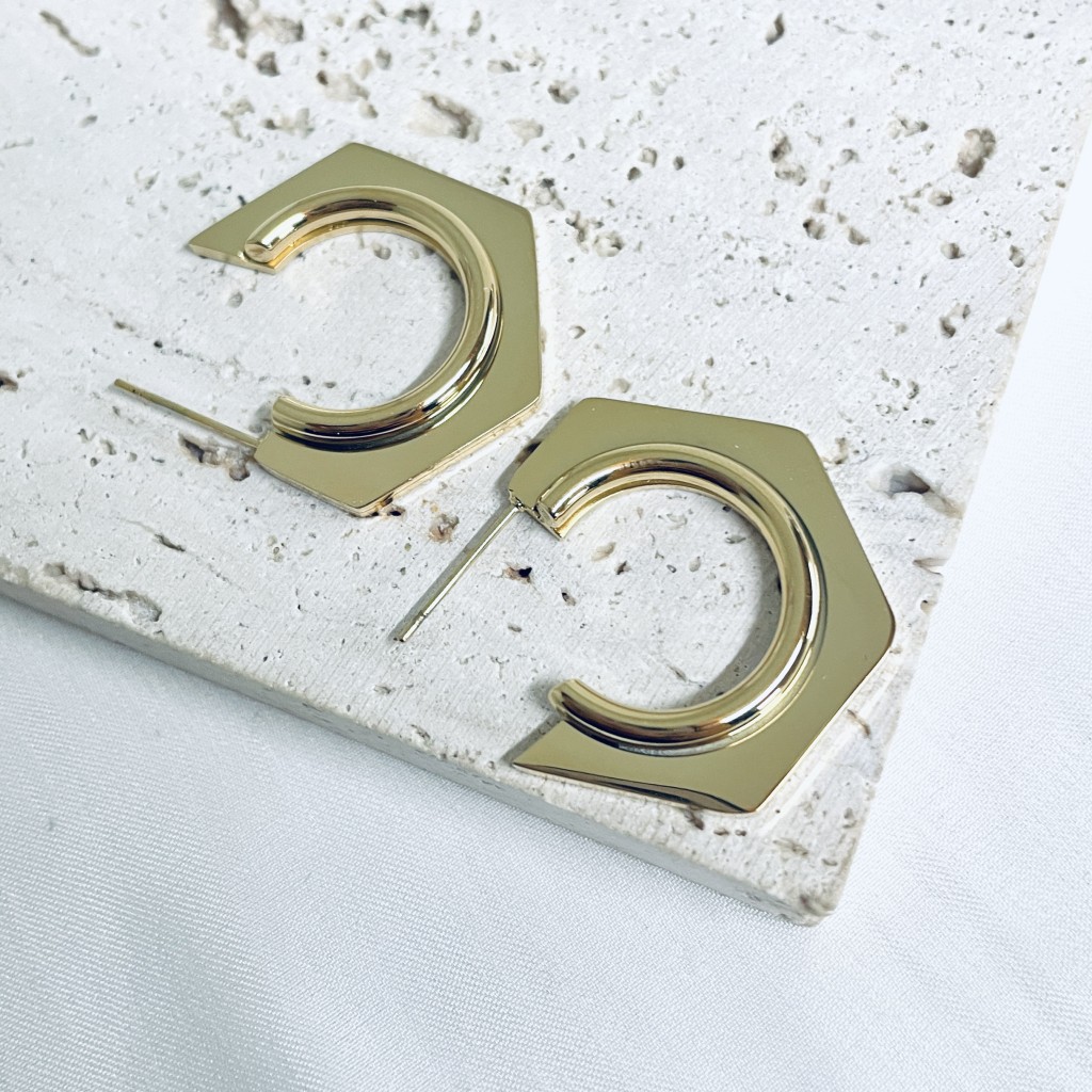 Stainless steel hoop earrings