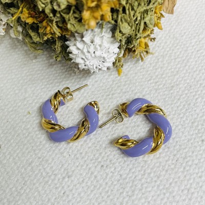 Stainless steel hoop earrings