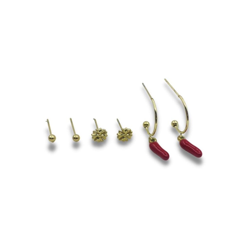 Set of 3 Earrings S.Steel