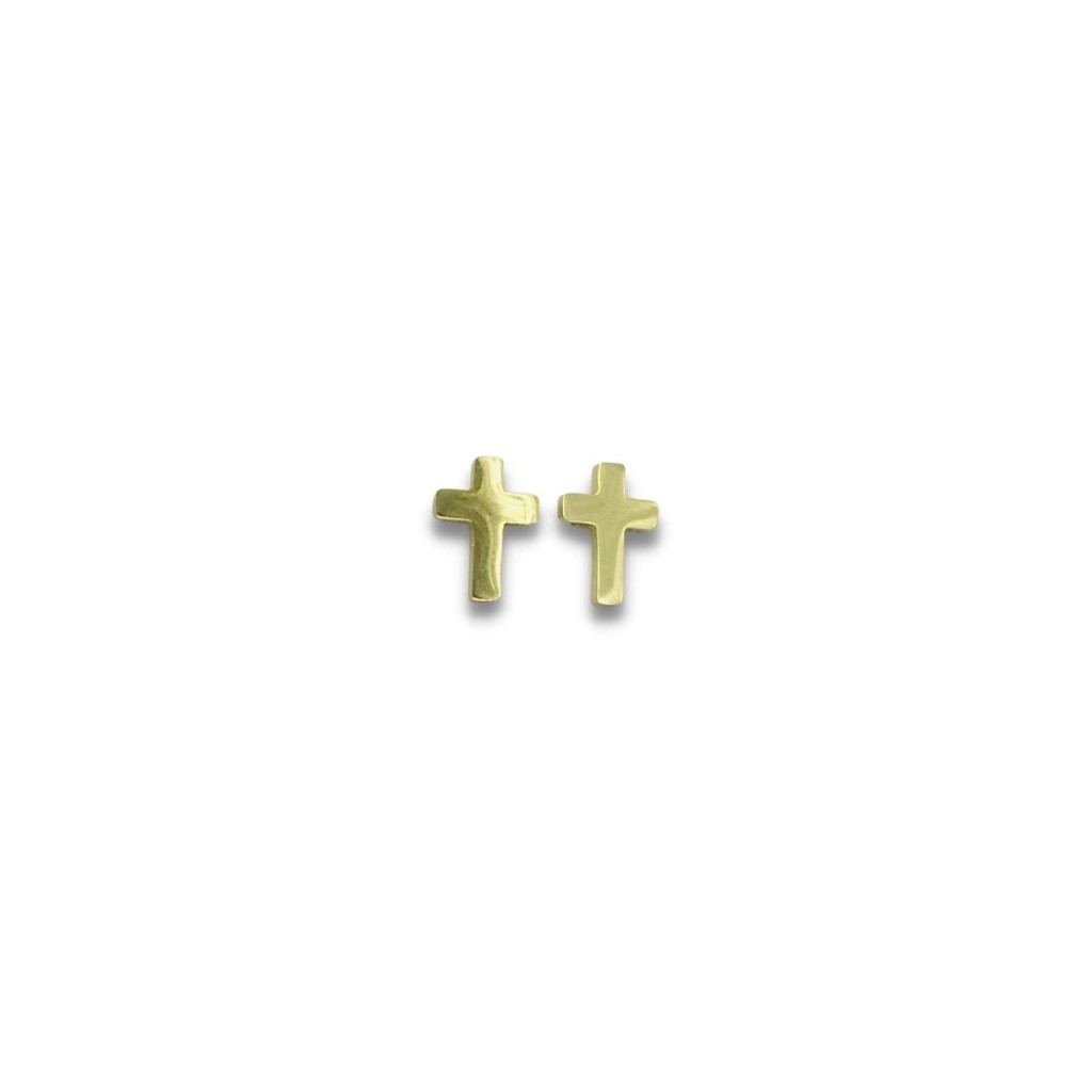 Stainless steel cross mini stud earring 