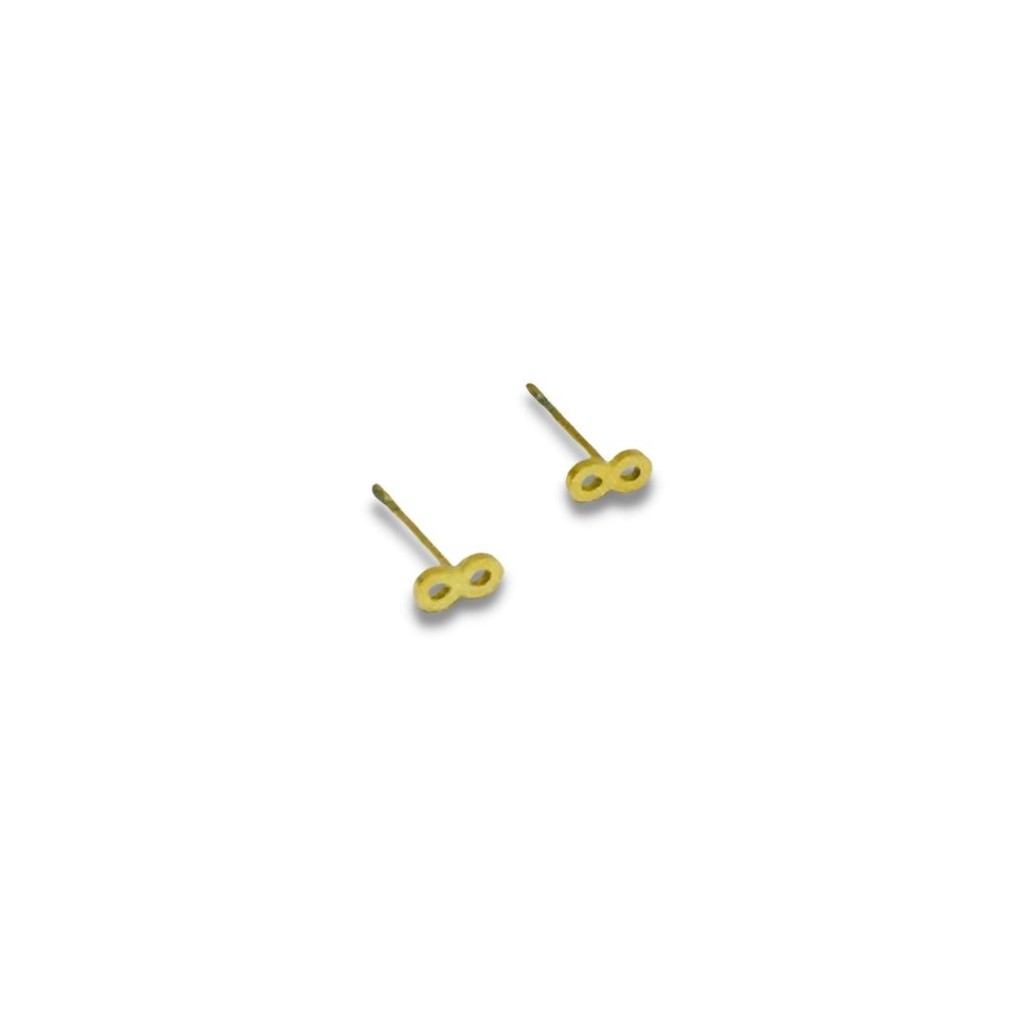 Mini stainless steel infinite earring