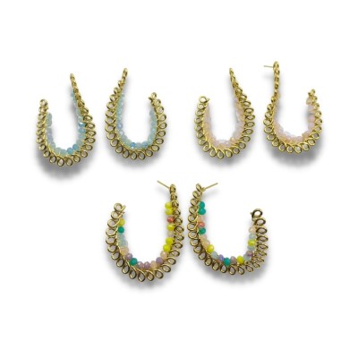 Stainless steel stud earrings