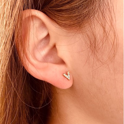 Stainless steel stud earrings