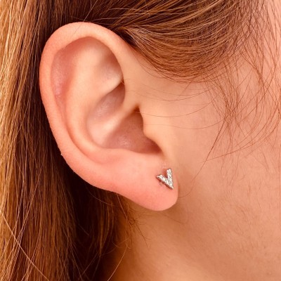 Stainless steel stud earrings